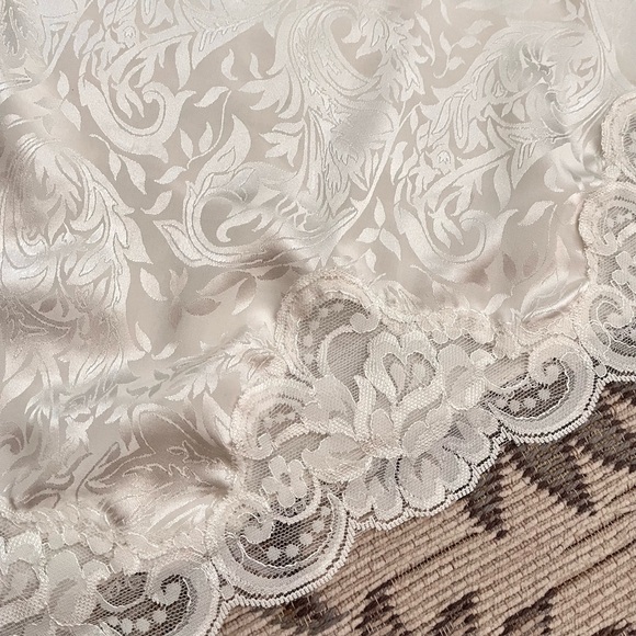 Vintage Cami & Slip Set Nylon Lace Camisole Skirt M Medium - Picture 7 of 8